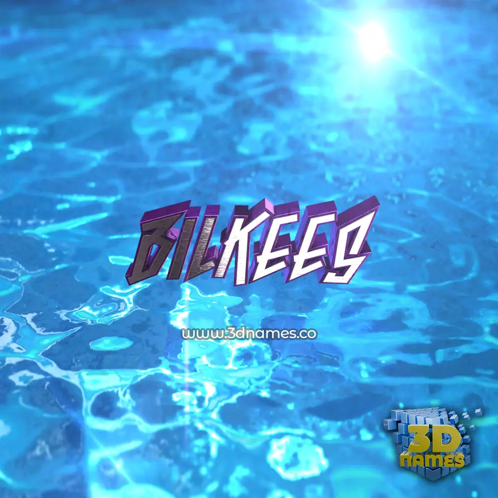 bilkees in Water 2015 style - 3D name wallpaper