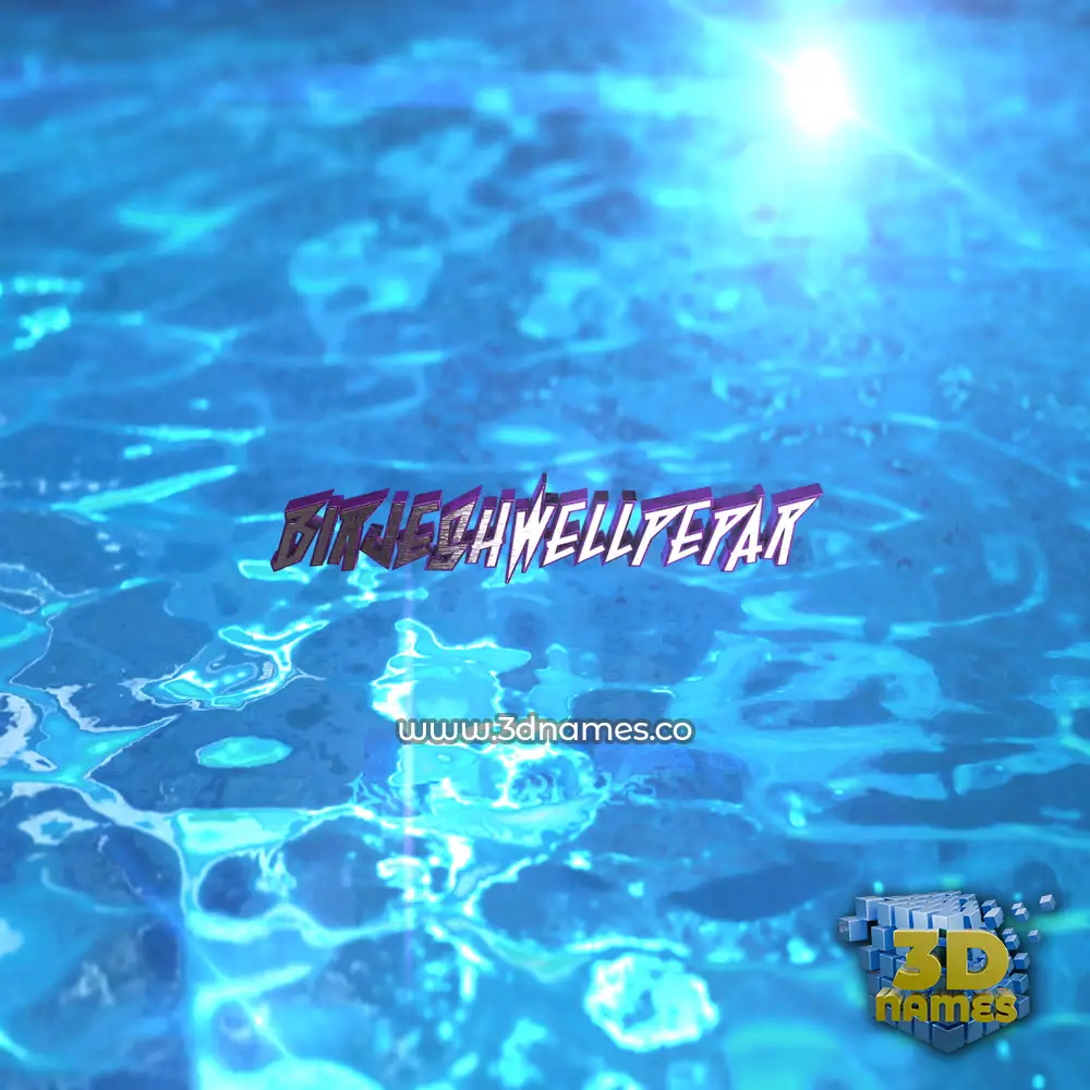 birjeshwellpepar in Water 2015 style - 3D name wallpaper