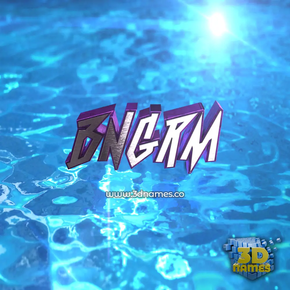 bngrm in Water 2015 style - 3D name wallpaper