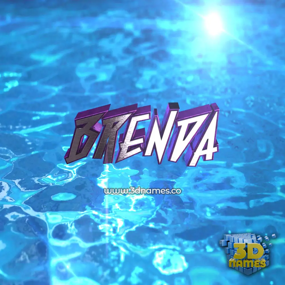 brenda in Water 2015 style - 3D name wallpaper