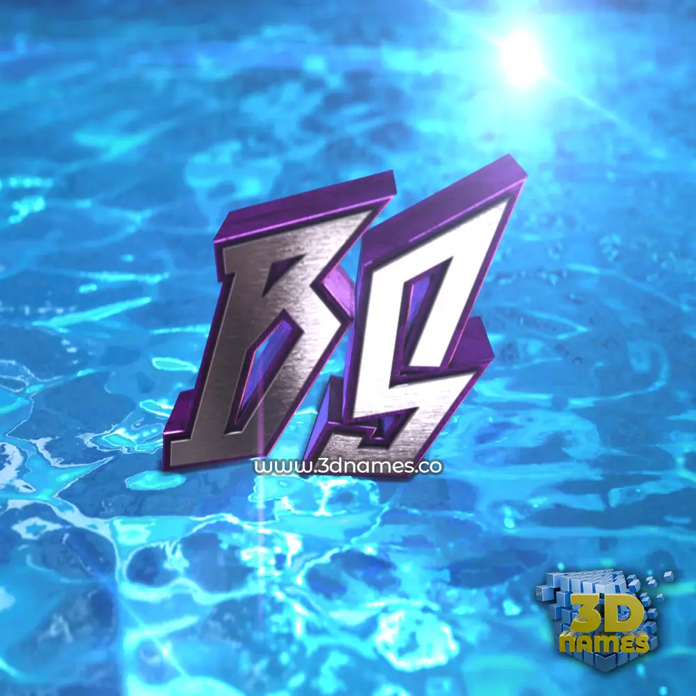 bs in Water 2015 style - 3D name wallpaper