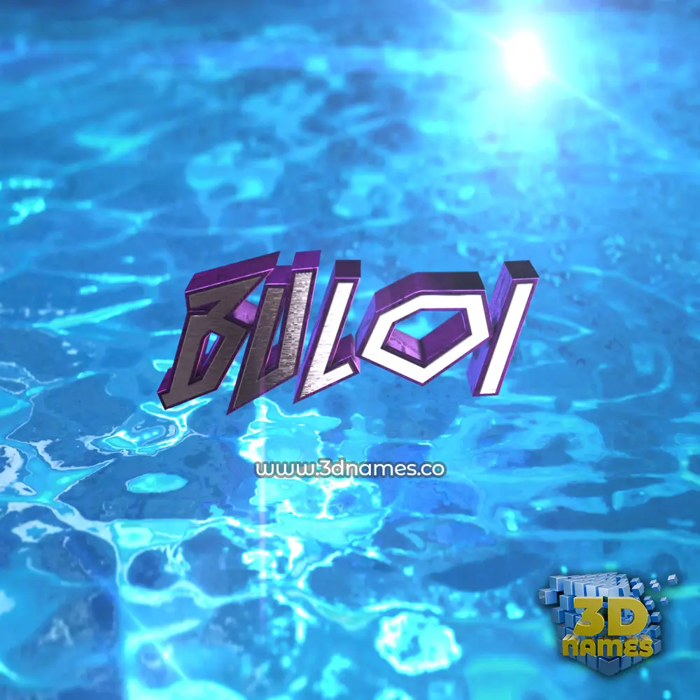 buloi in Water 2015 style - 3D name wallpaper