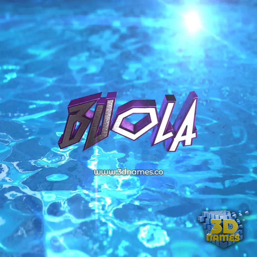 buola in Water 2015 style - 3D name wallpaper