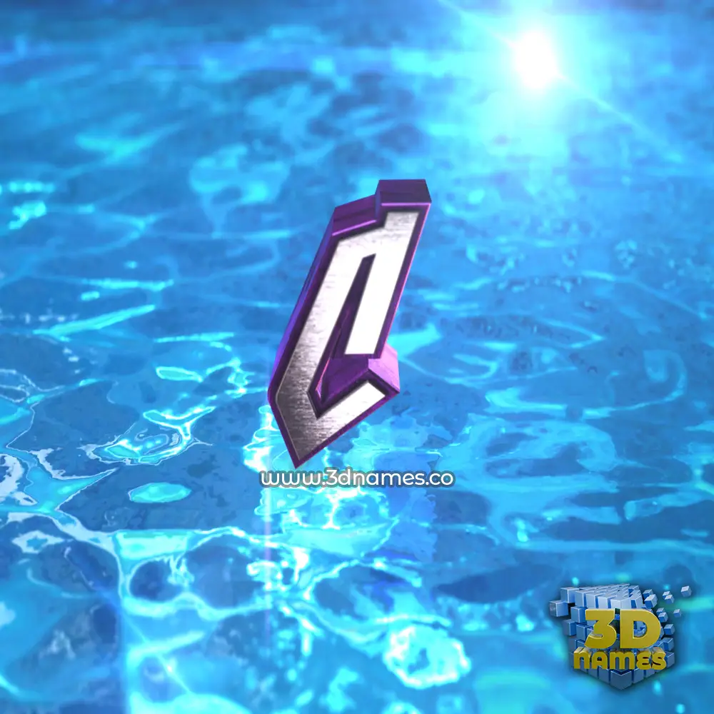 c in Water 2015 style - 3D name wallpaper