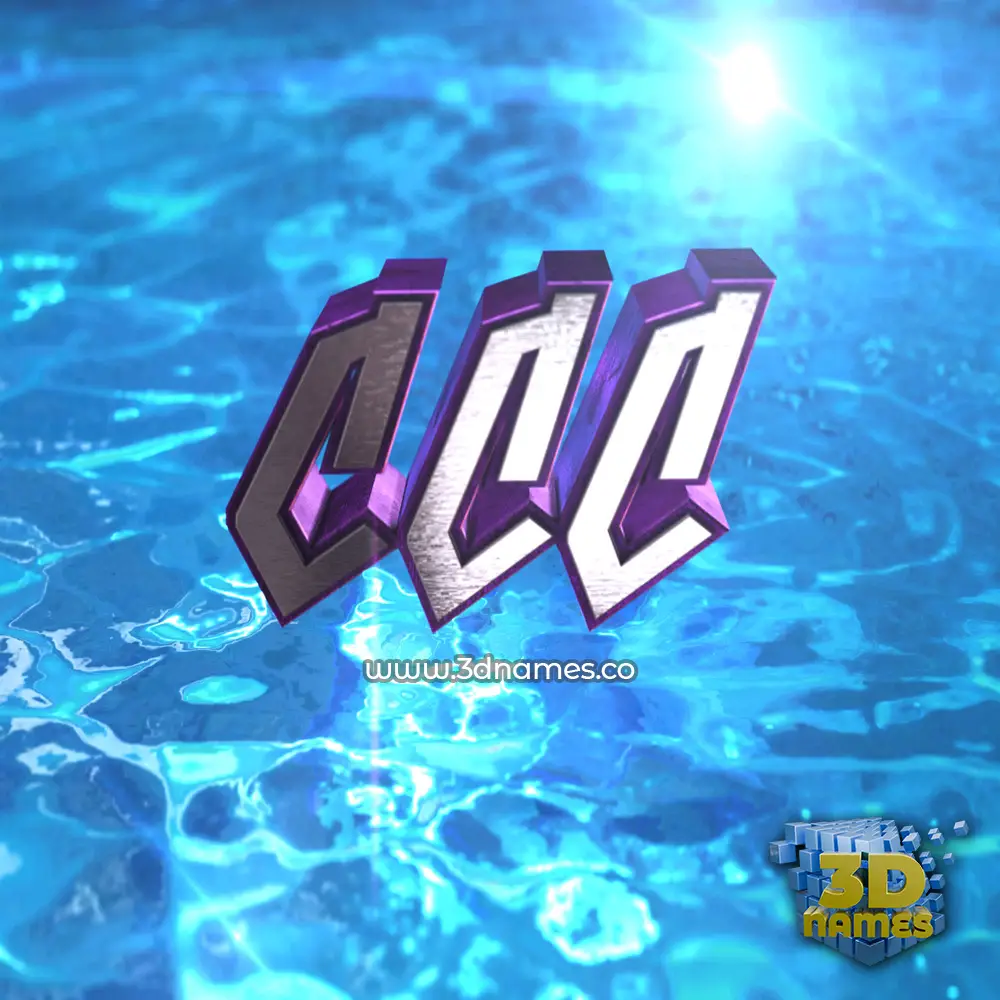 ccc in Water 2015 style - 3D name wallpaper