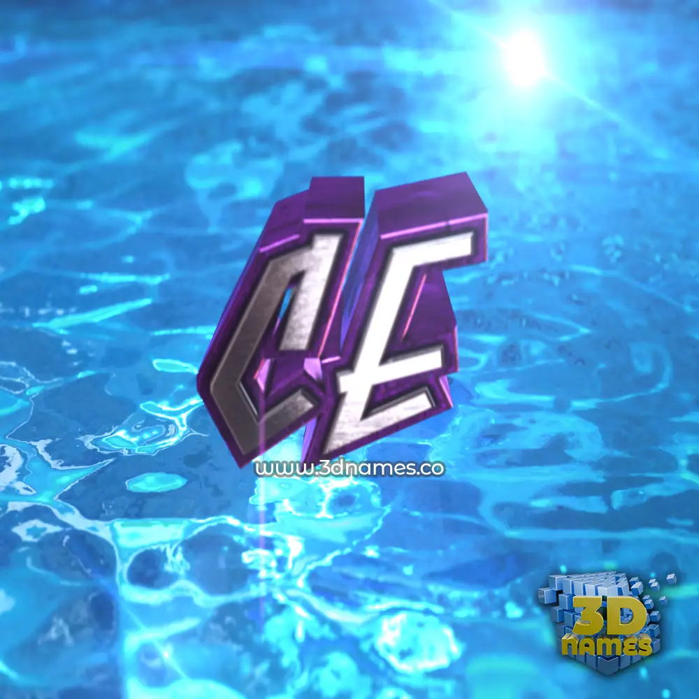 ce in Water 2015 style - 3D name wallpaper