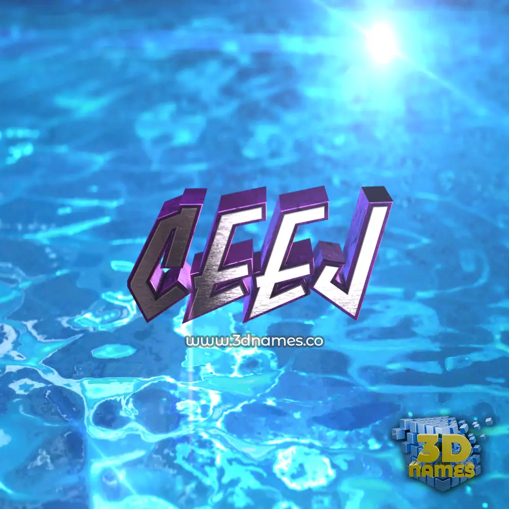 ceej in Water 2015 style - 3D name wallpaper