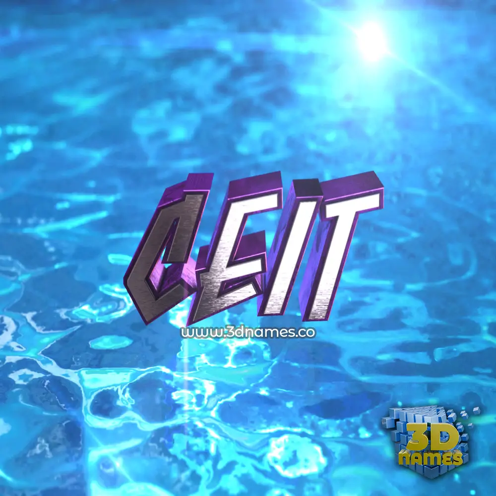 ceit in Water 2015 style - 3D name wallpaper