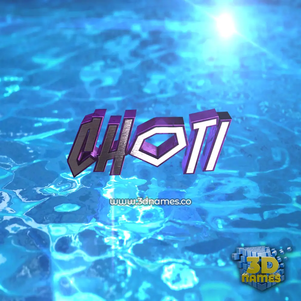 choti in Water 2015 style - 3D name wallpaper