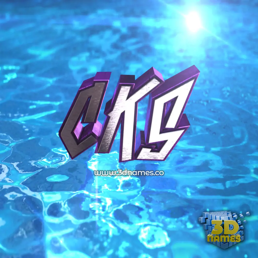cks in Water 2015 style - 3D name wallpaper
