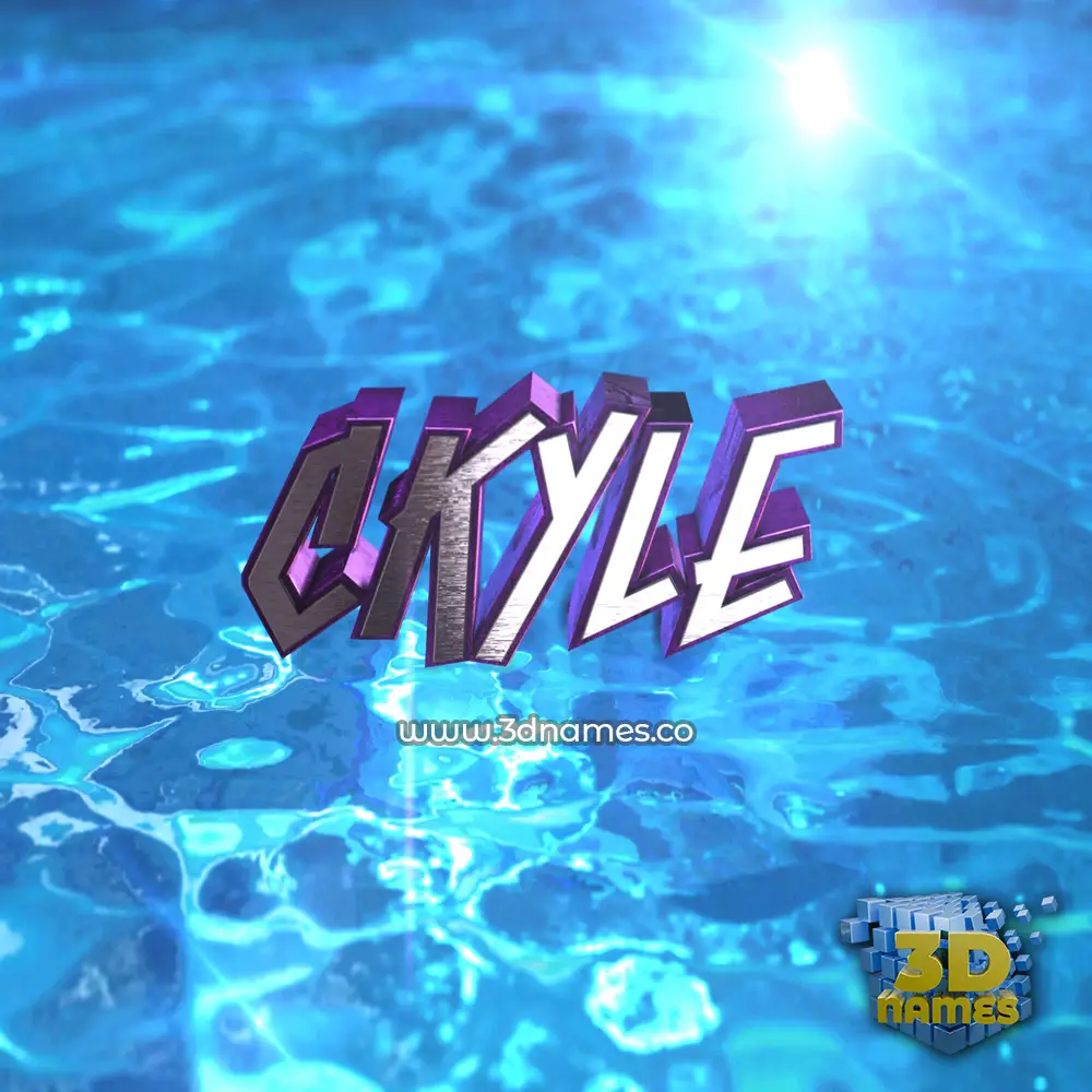 ckyle in Water 2015 style - 3D name wallpaper