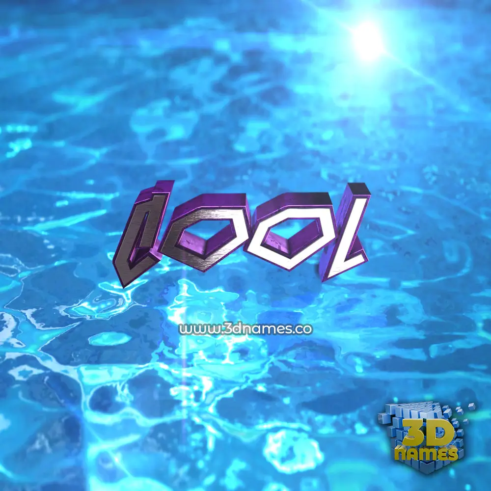 cool in Water 2015 style - 3D name wallpaper