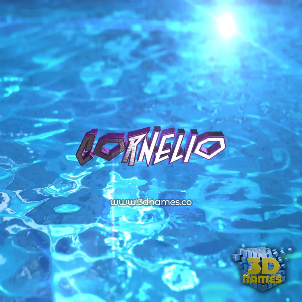 cornelio in Water 2015 style - 3D name wallpaper