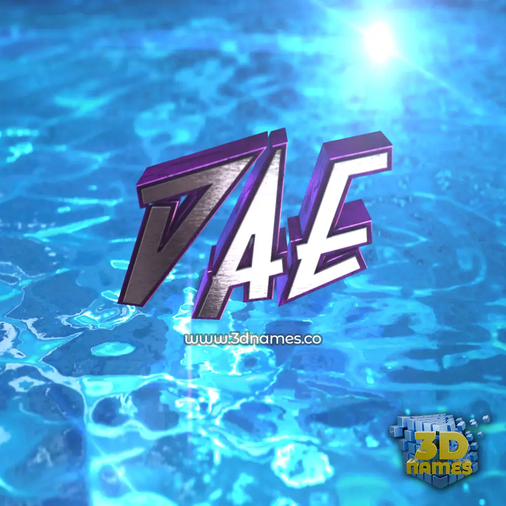 dae in Water 2015 style - 3D name wallpaper