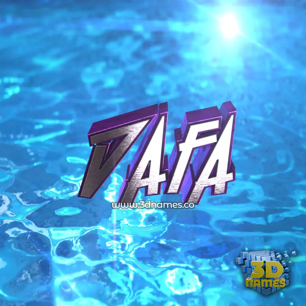 dafa in Water 2015 style - 3D name wallpaper