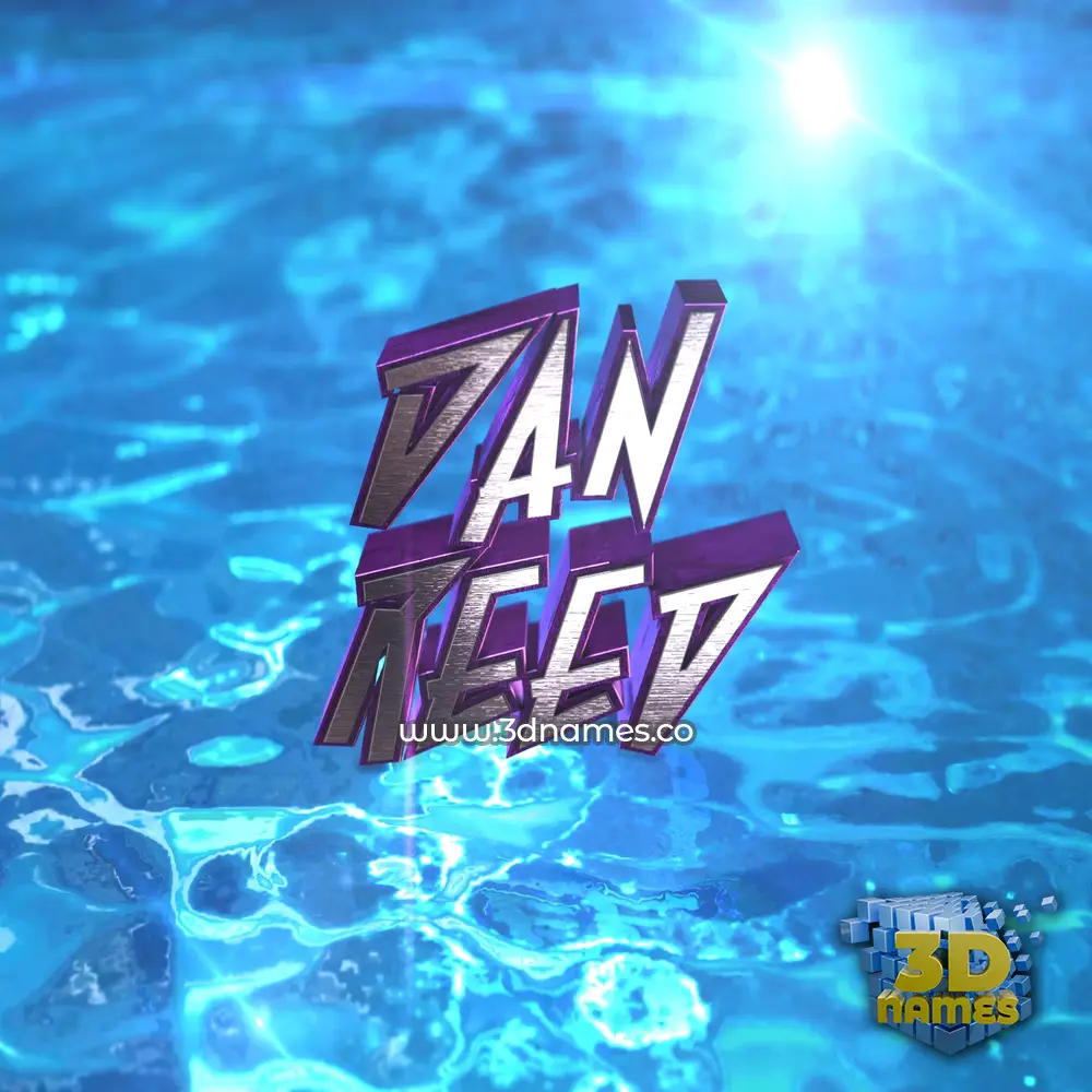 dan reed in Water 2015 style - 3D name wallpaper