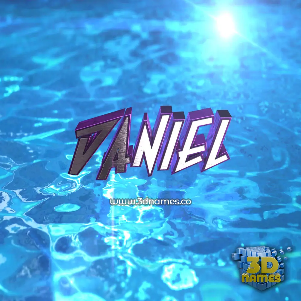 daniel in Water 2015 style - 3D name wallpaper