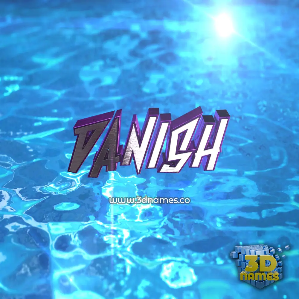 danish in Water 2015 style - 3D name wallpaper
