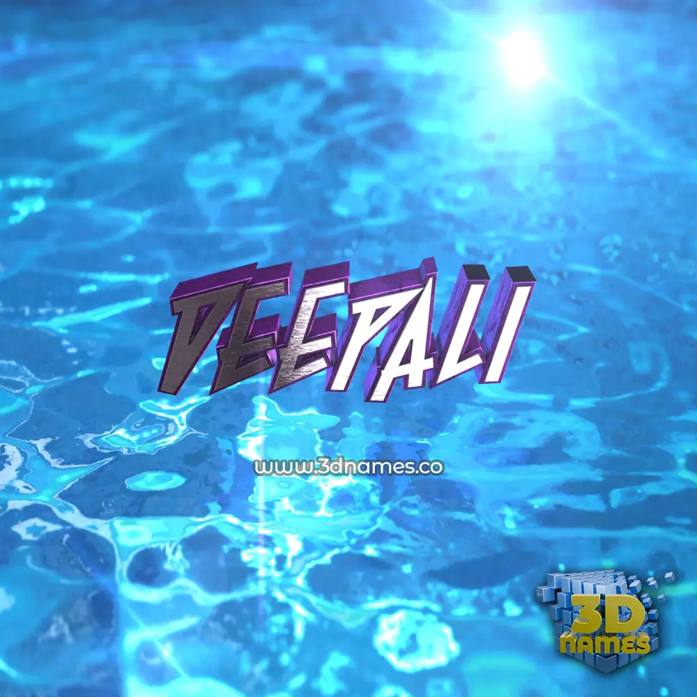 deepali in Water 2015 style - 3D name wallpaper