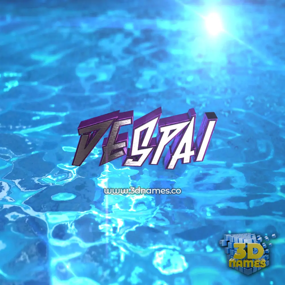 despai in Water 2015 style - 3D name wallpaper