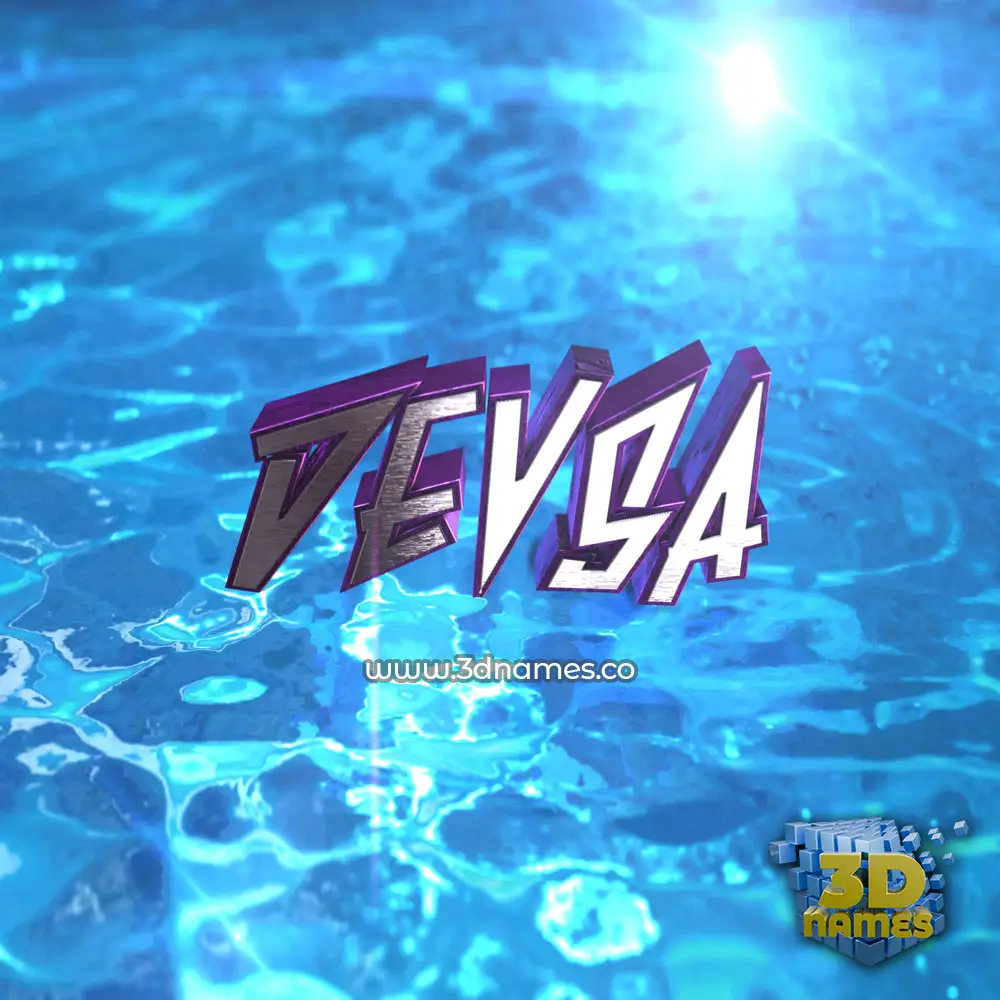 devsa in Water 2015 style - 3D name wallpaper