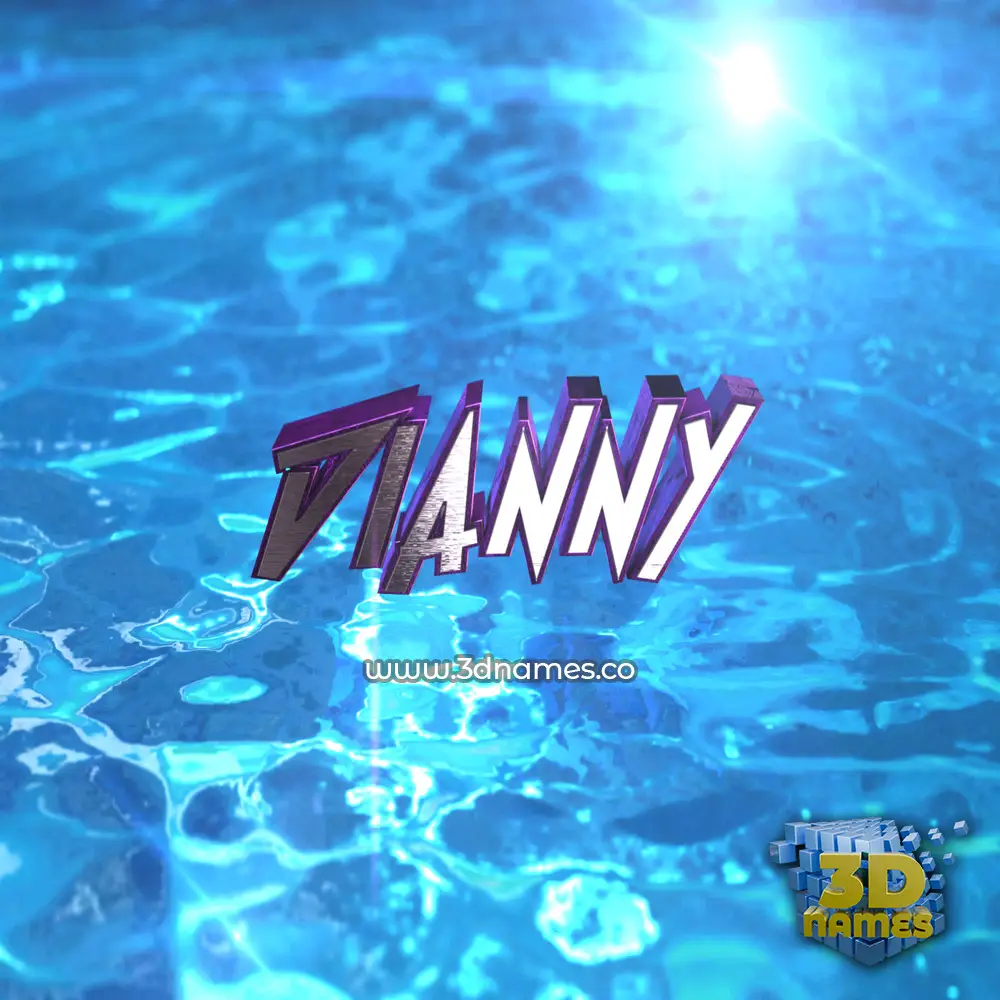 dianny in Water 2015 style - 3D name wallpaper