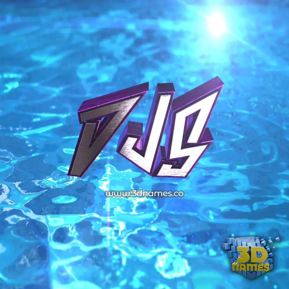 djs in Water 2015 style - 3D name wallpaper