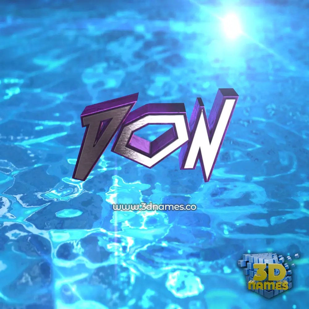 don in Water 2015 style - 3D name wallpaper