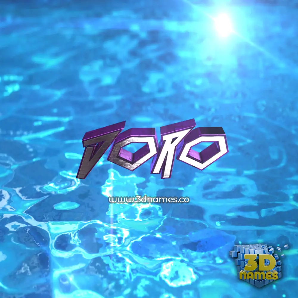 doro in Water 2015 style - 3D name wallpaper