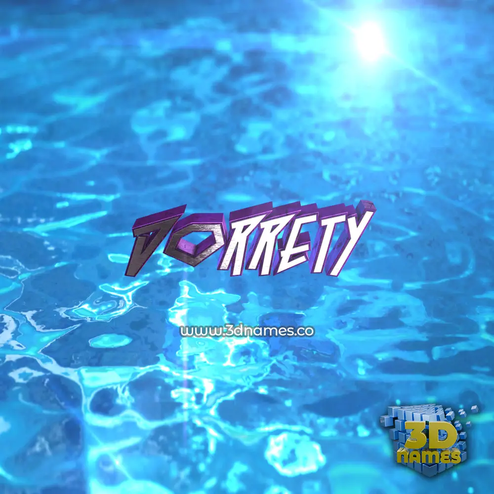 dorrety in Water 2015 style - 3D name wallpaper