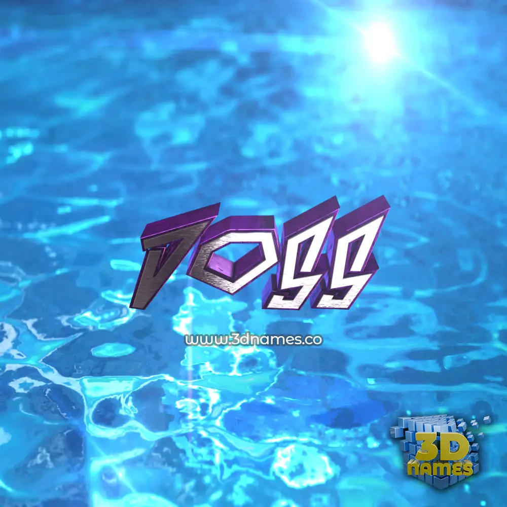 doss in Water 2015 style - 3D name wallpaper