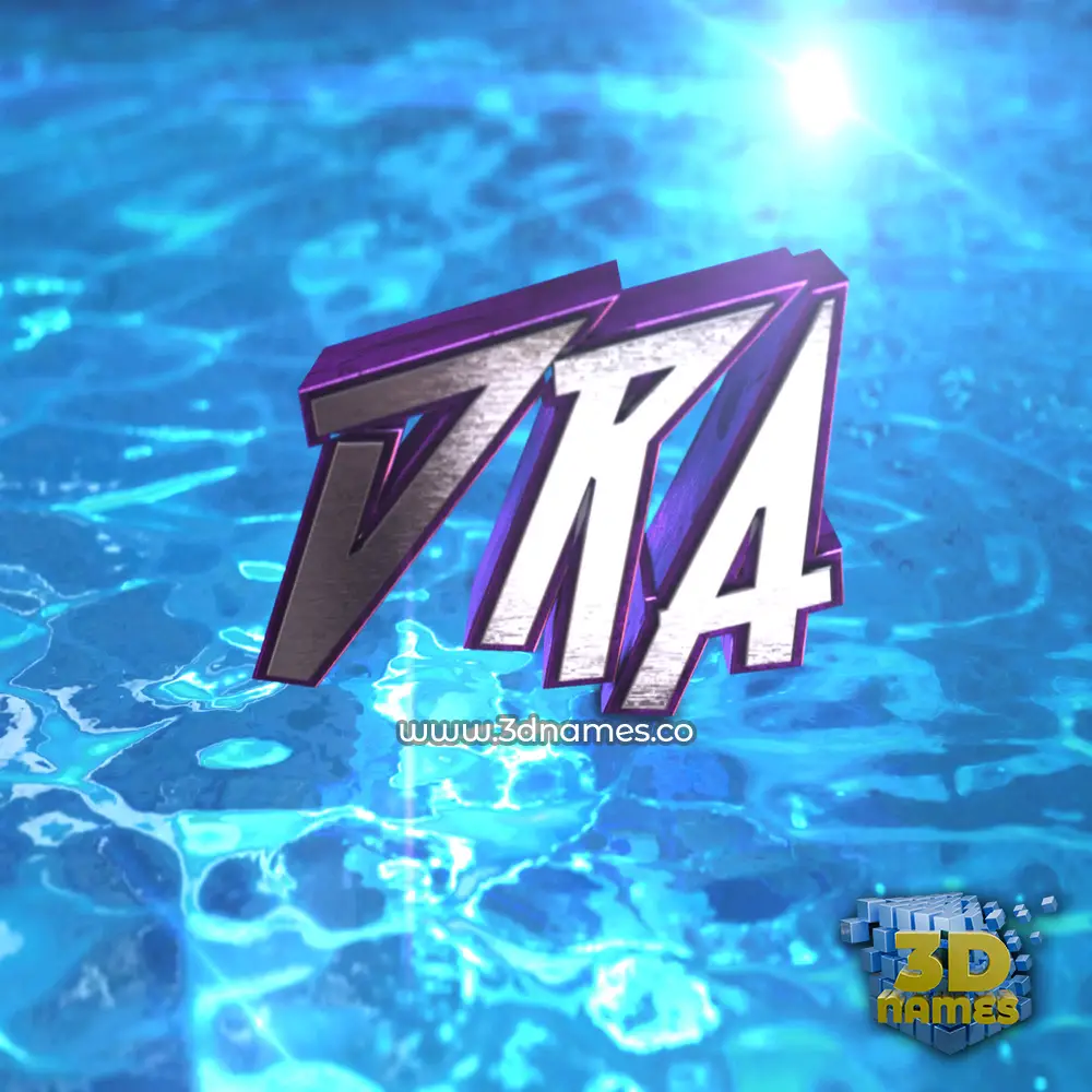 dra in Water 2015 style - 3D name wallpaper