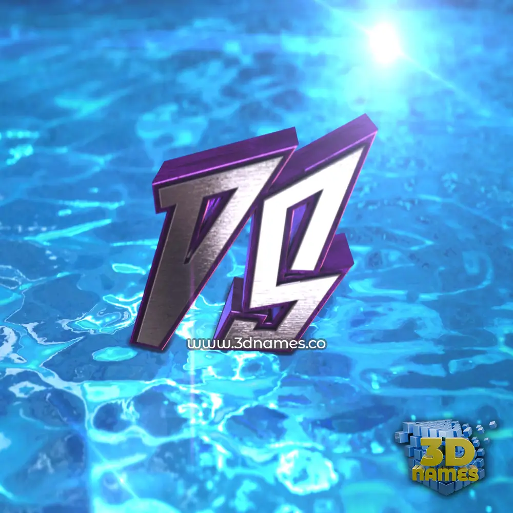 ds in Water 2015 style - 3D name wallpaper