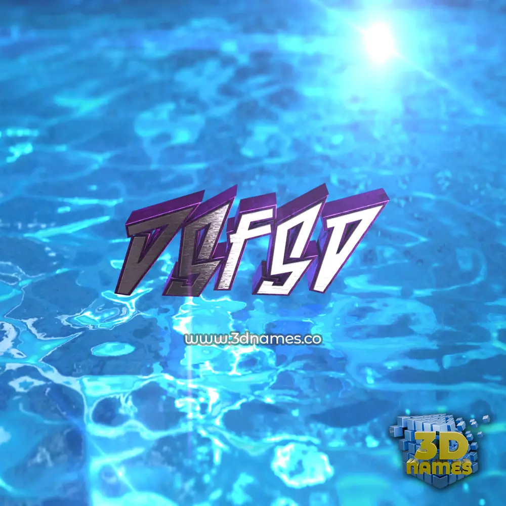 dsfsd in Water 2015 style - 3D name wallpaper