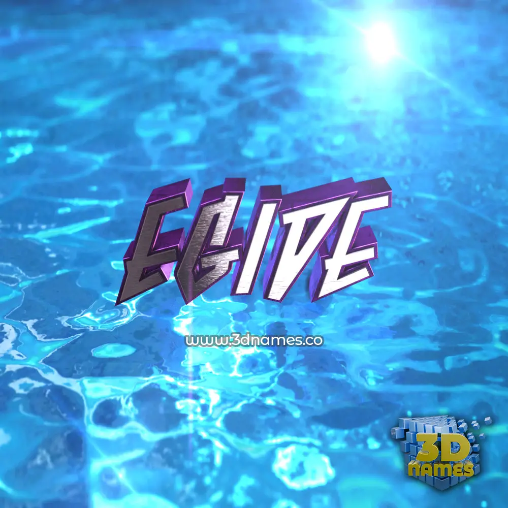 egide in Water 2015 style - 3D name wallpaper