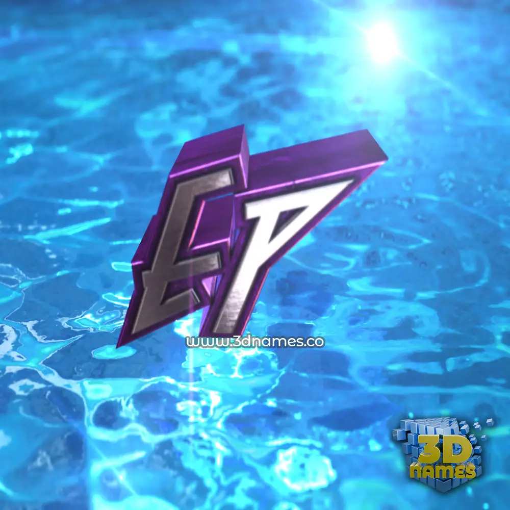 ep in Water 2015 style - 3D name wallpaper