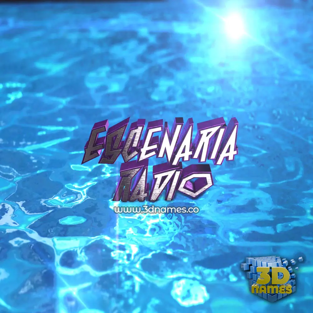 escenariaradio in Water 2015 style - 3D name wallpaper