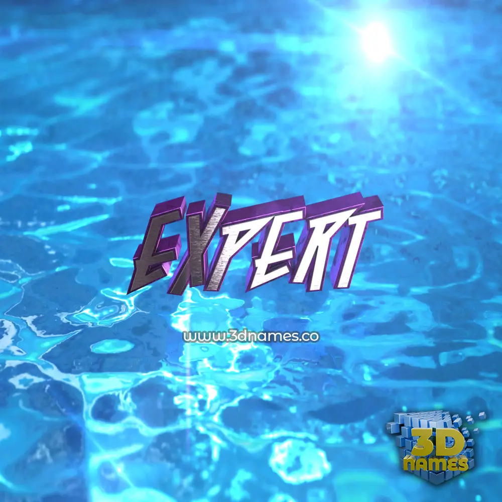 expert in Water 2015 style - 3D name wallpaper