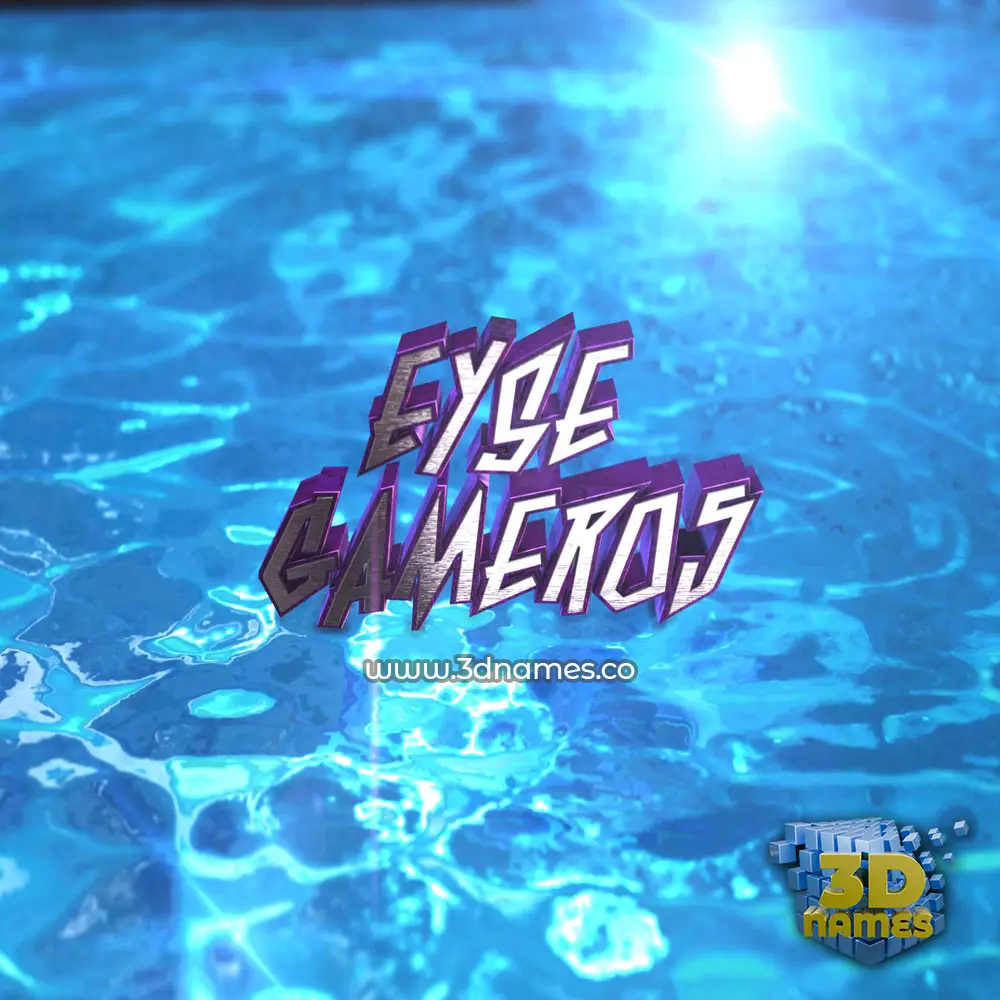 eyse gamer05 in Water 2015 style - 3D name wallpaper