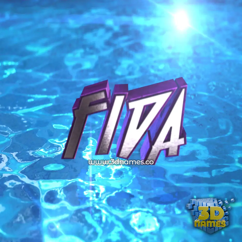 fida in Water 2015 style - 3D name wallpaper