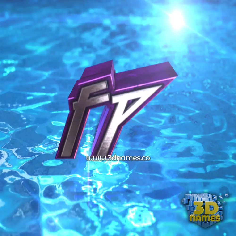 fp in Water 2015 style - 3D name wallpaper