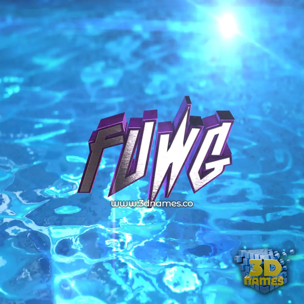 fuwg in Water 2015 style - 3D name wallpaper