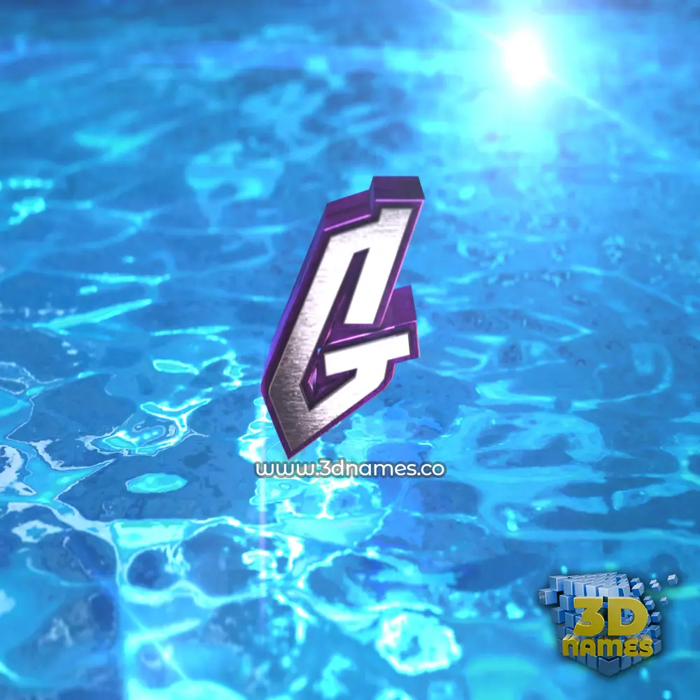 g in Water 2015 style - 3D name wallpaper