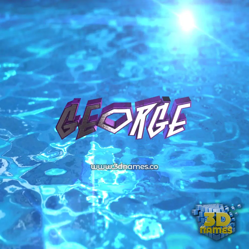 george in Water 2015 style - 3D name wallpaper