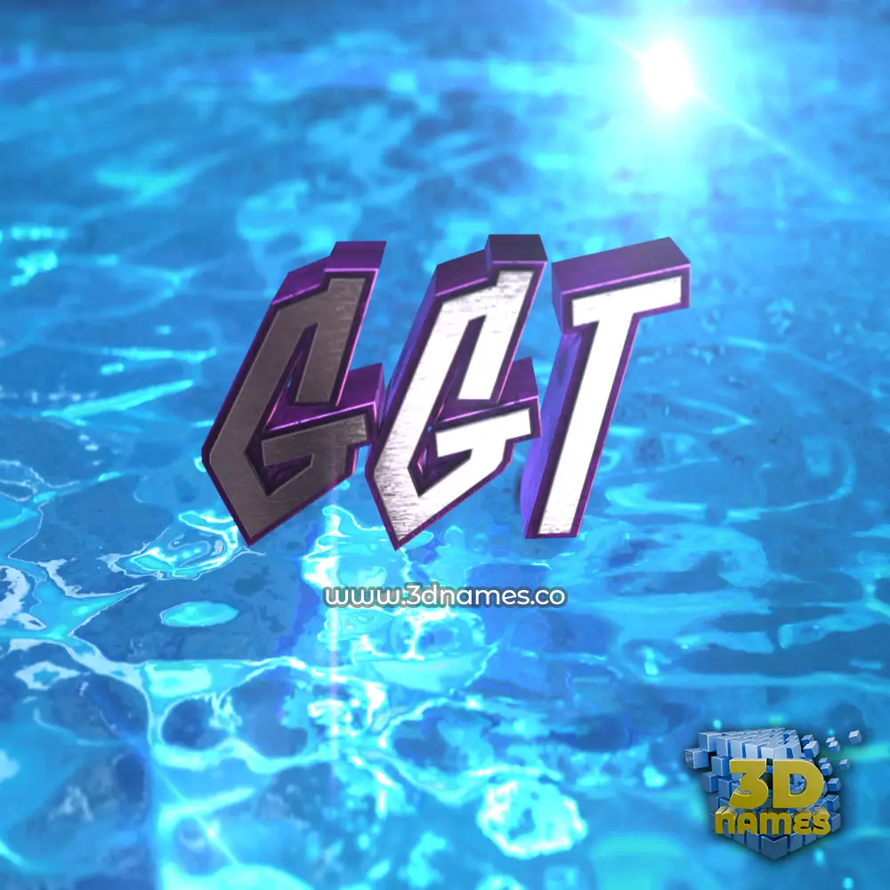 ggt in Water 2015 style - 3D name wallpaper