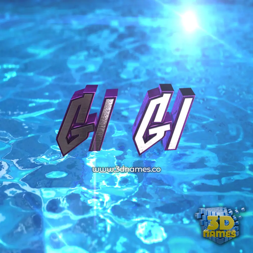 gi gi in Water 2015 style - 3D name wallpaper
