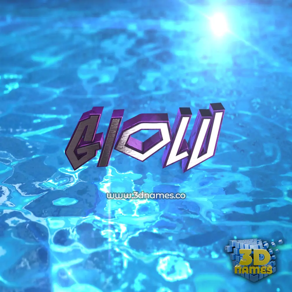 giolu in Water 2015 style - 3D name wallpaper