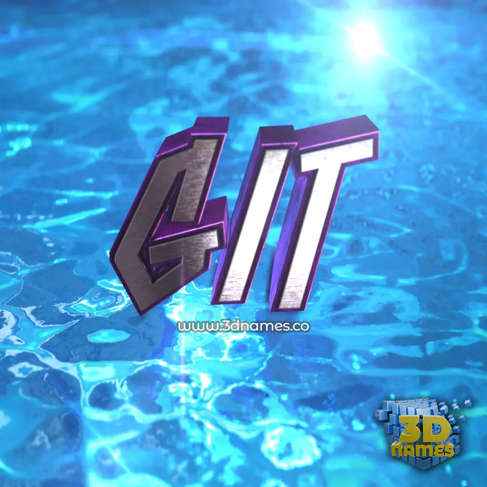 git in Water 2015 style - 3D name wallpaper