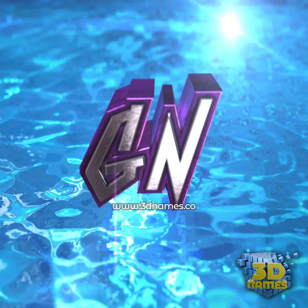 gn in Water 2015 style - 3D name wallpaper