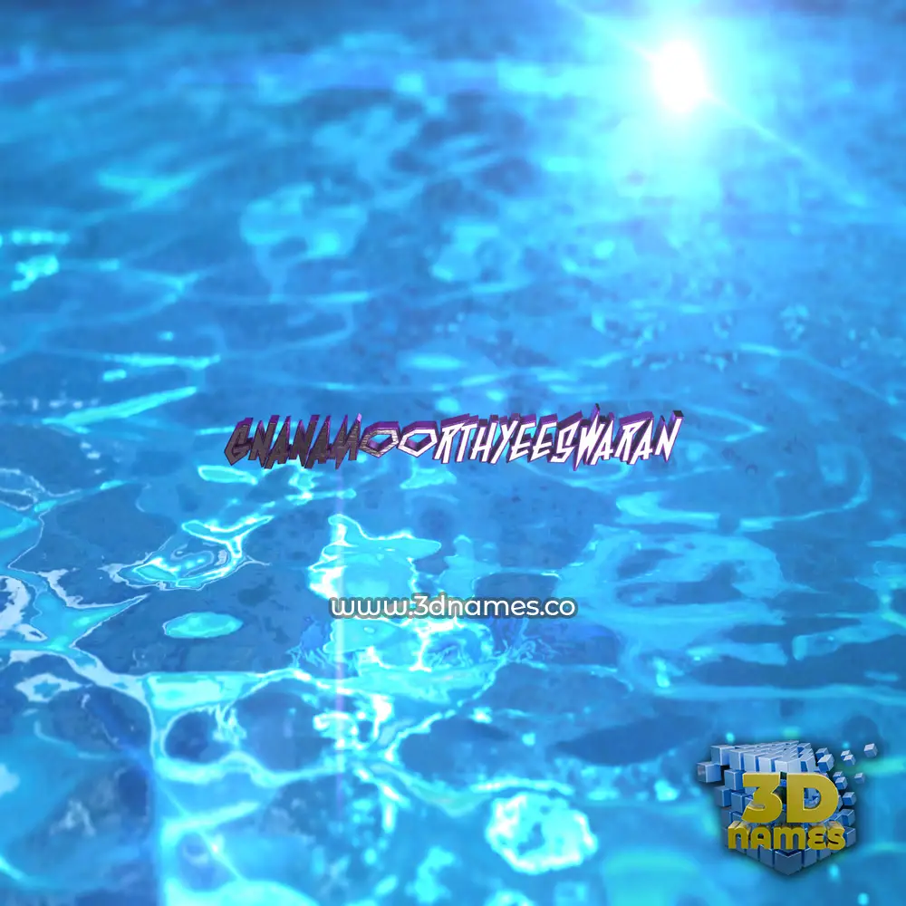 gnanamoorthyeeswaran in Water 2015 style - 3D name wallpaper